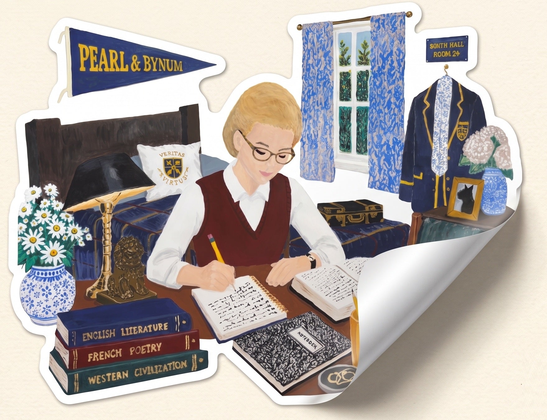 Seven Sisters Scholar Sticker